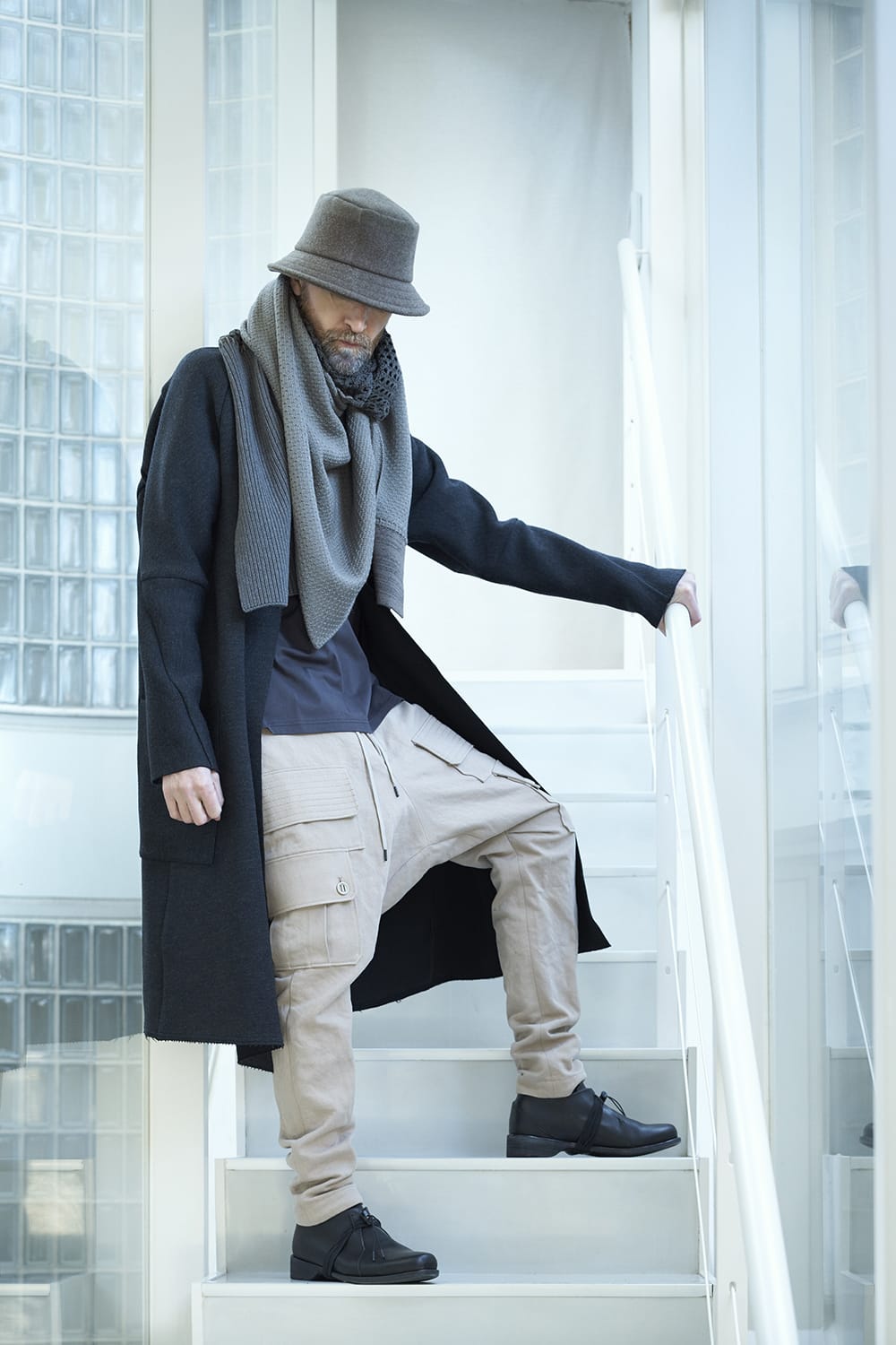 Cargo pants cotton / linen Light Beige