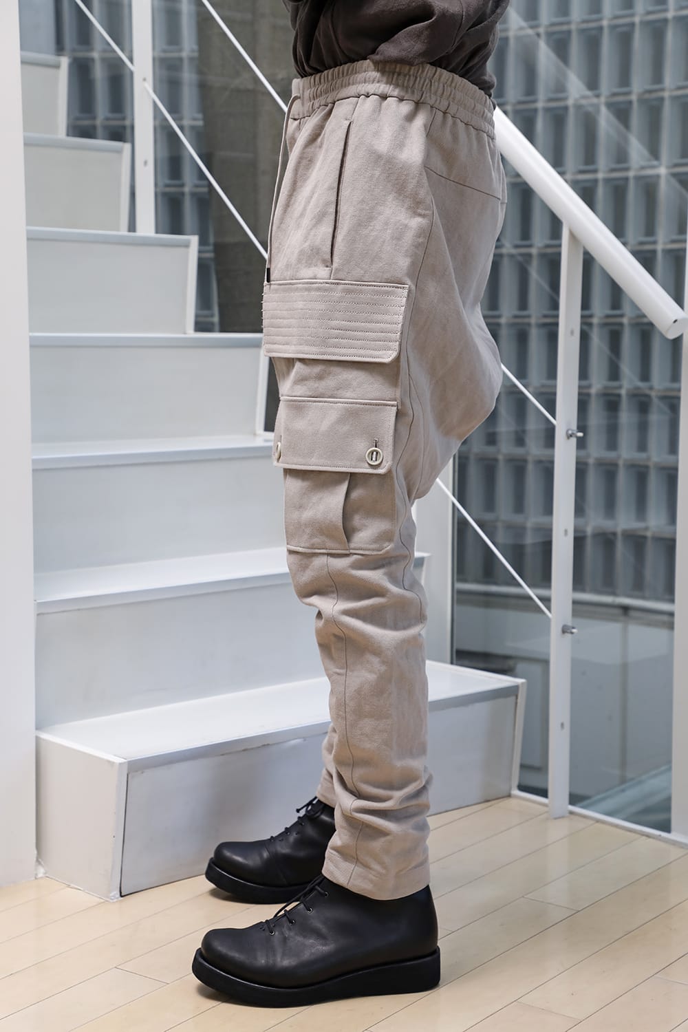 Cargo pants cotton / linen Light Beige