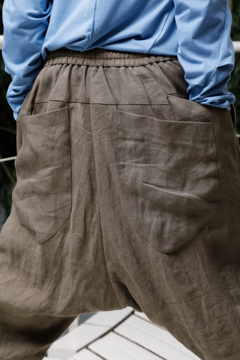 Relax pants     Linen combination