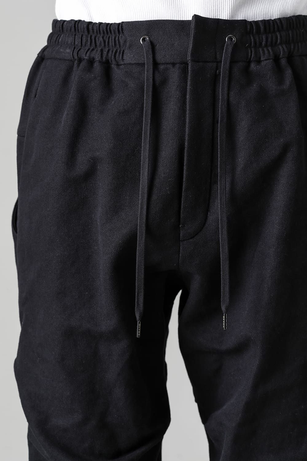 Jogger pants cotton / line Black
