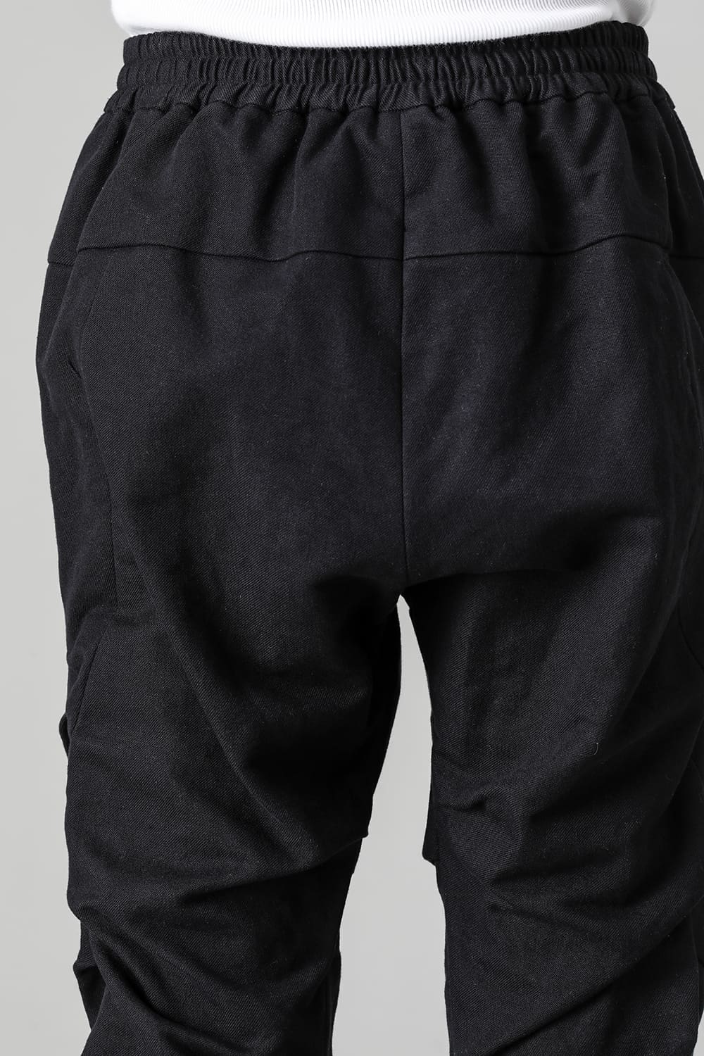 Jogger pants cotton / line Black