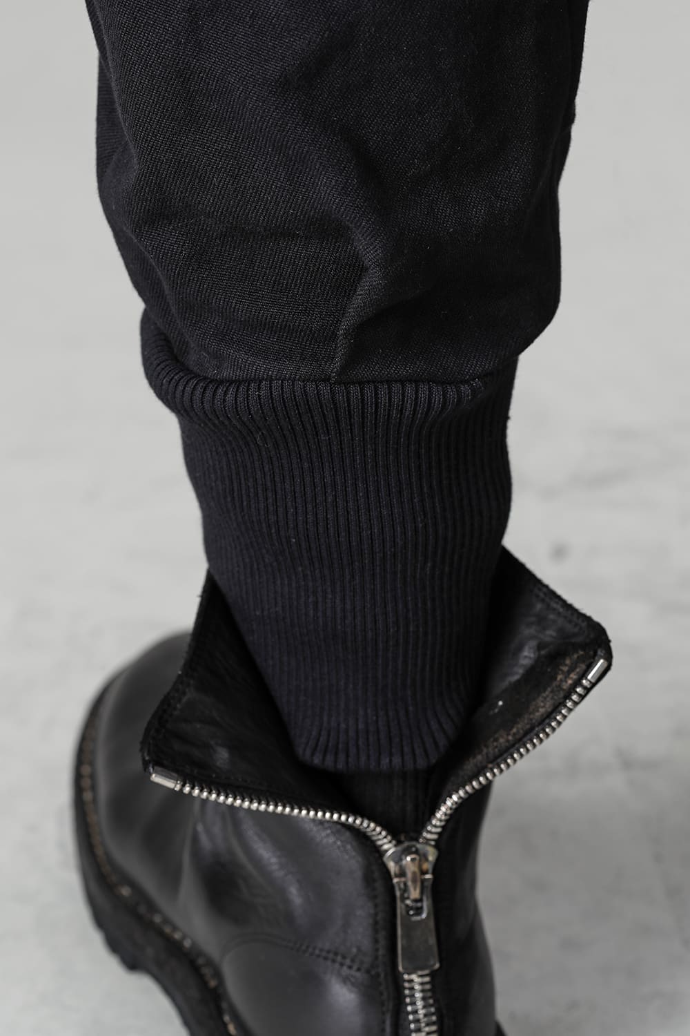 Jogger pants cotton / line Black