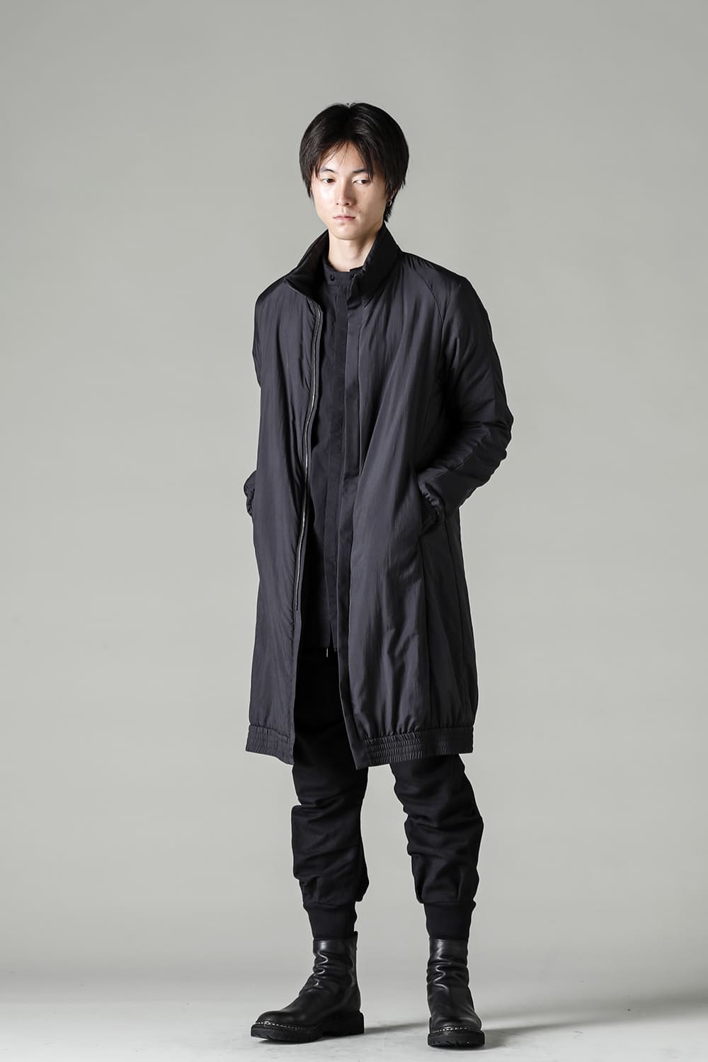 Jogger pants cotton / line Black