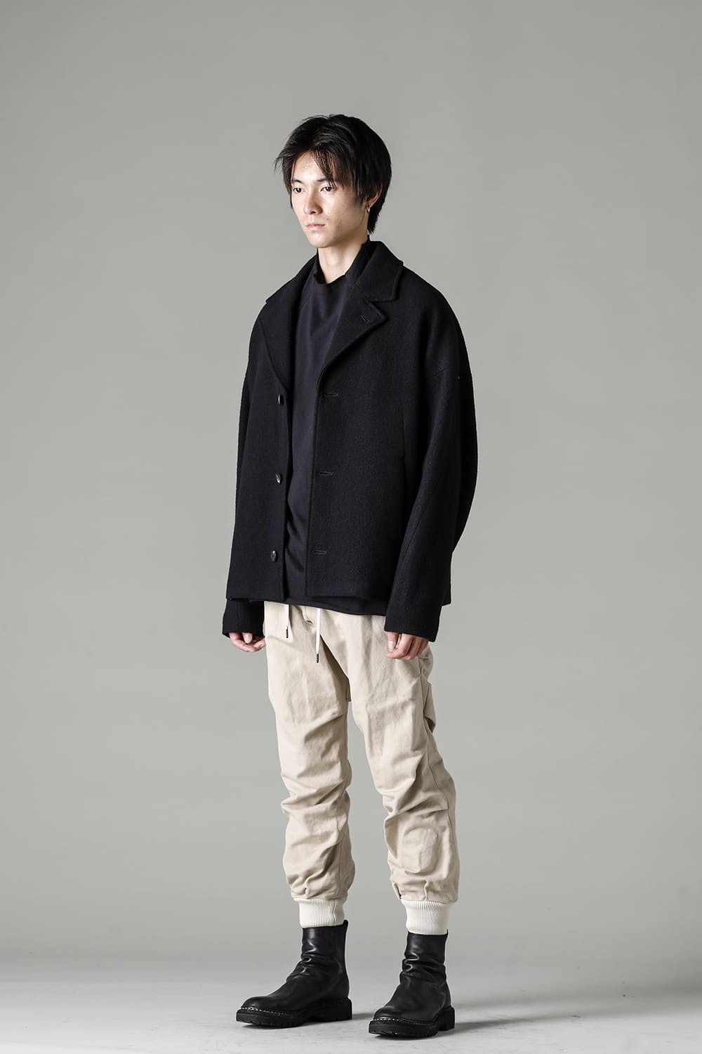 ジョガー パンツ コットン / リネン ライト ベージュ