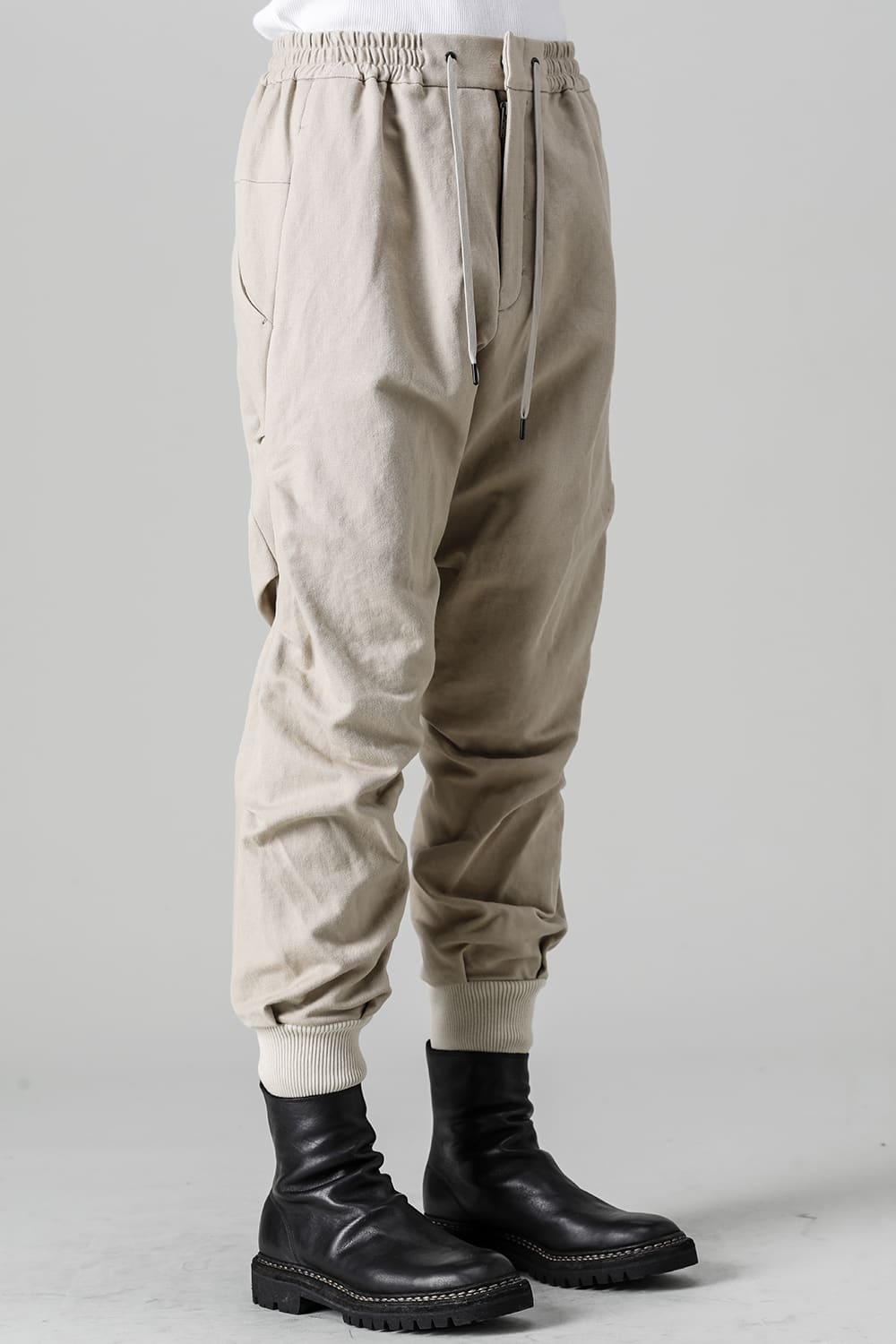 ジョガー パンツ コットン / リネン ライト ベージュ