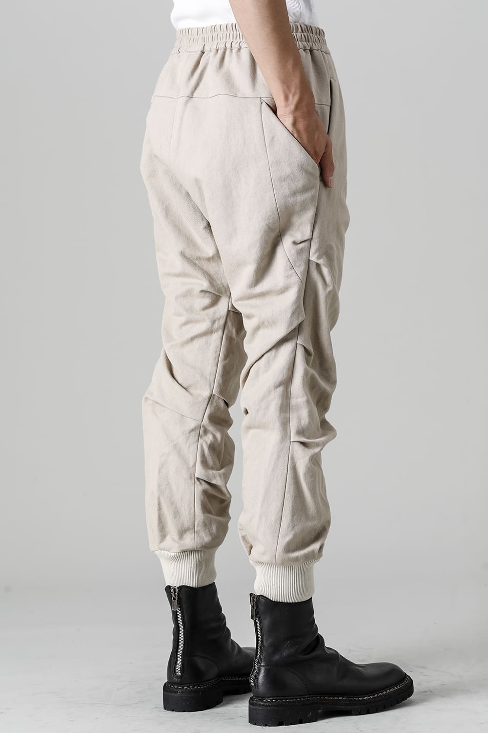 ジョガー パンツ コットン / リネン ライト ベージュ