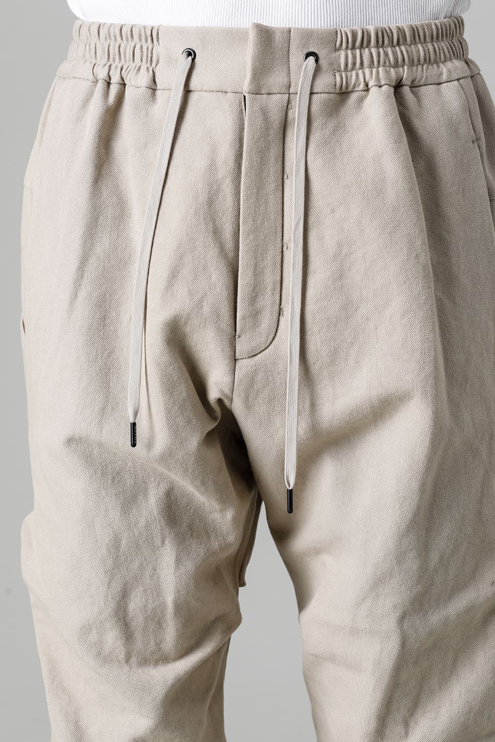 ジョガー パンツ コットン / リネン ライト ベージュ