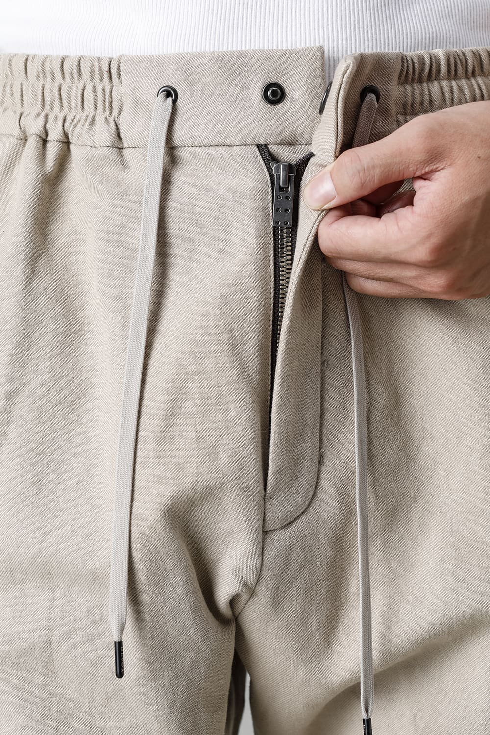 ジョガー パンツ コットン / リネン ライト ベージュ