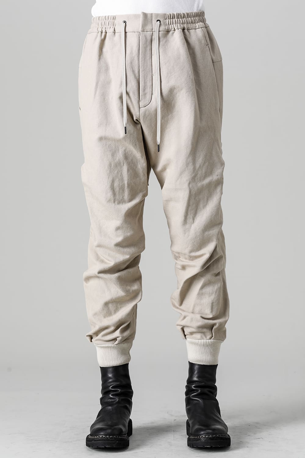 ジョガー パンツ コットン / リネン ライト ベージュ