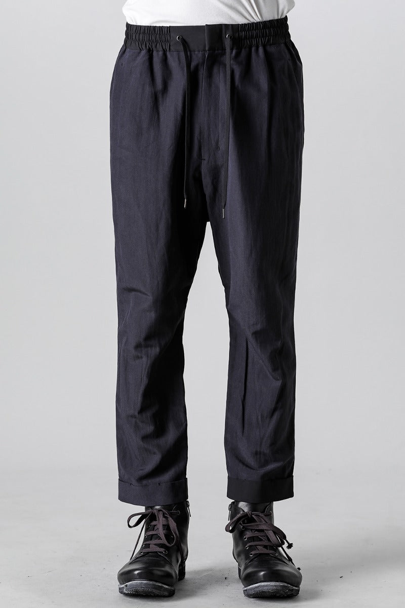 Cropped slim pants silk / paper / cotton