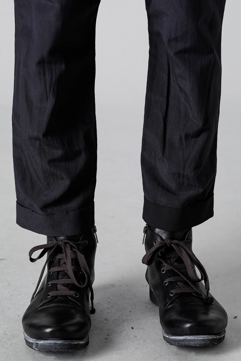 Cropped slim pants silk / paper / cotton