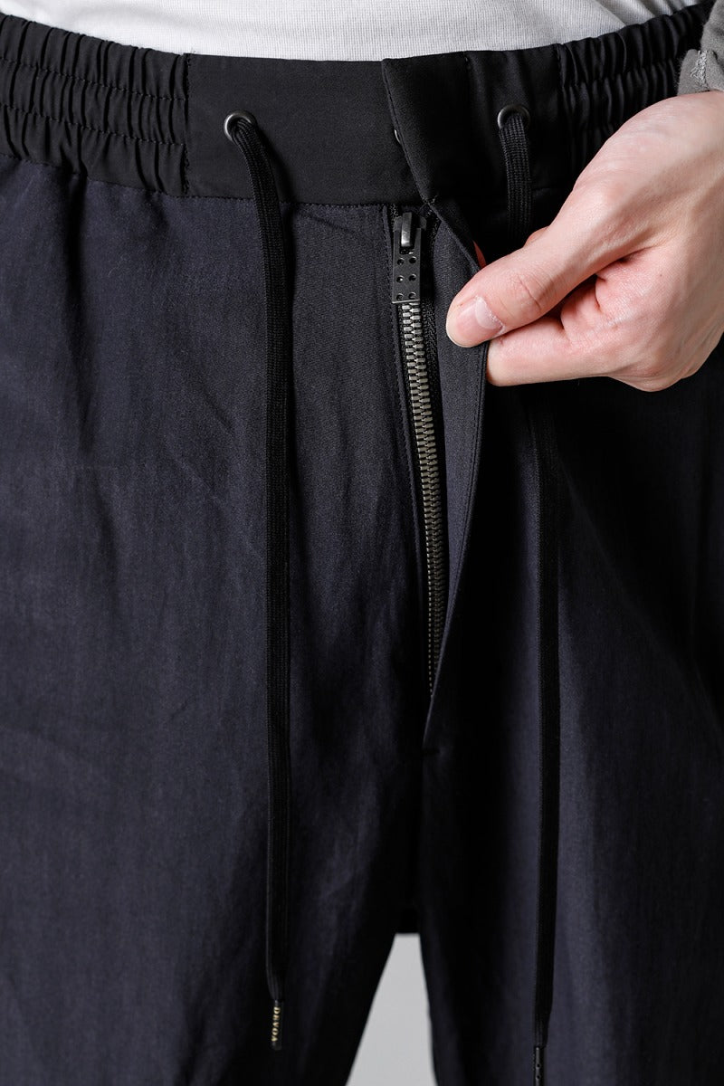 Cropped slim pants silk / paper / cotton