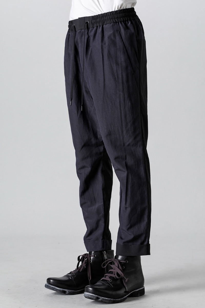 Cropped slim pants silk / paper / cotton