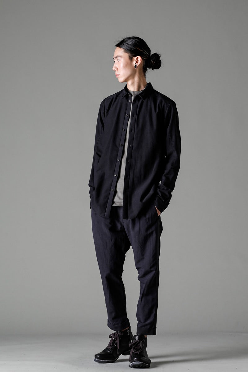 Cropped slim pants silk / paper / cotton