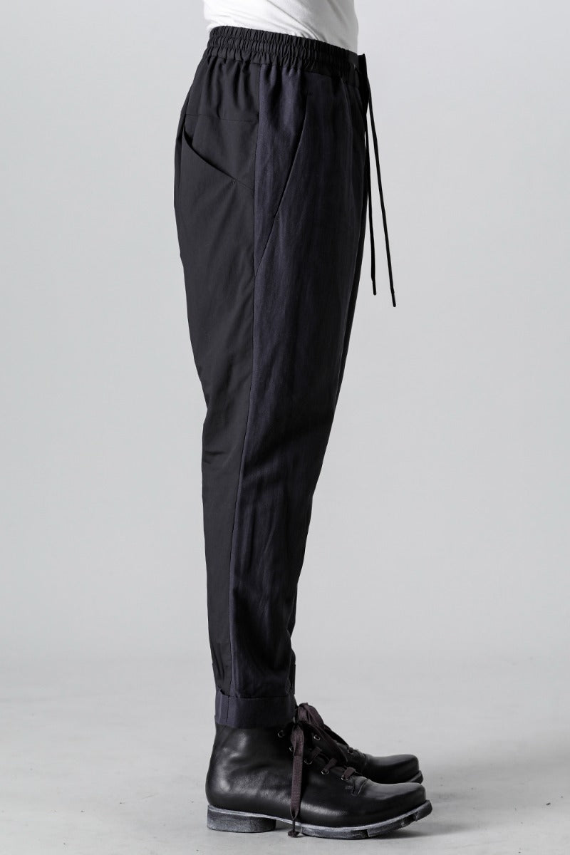 Cropped slim pants silk / paper / cotton