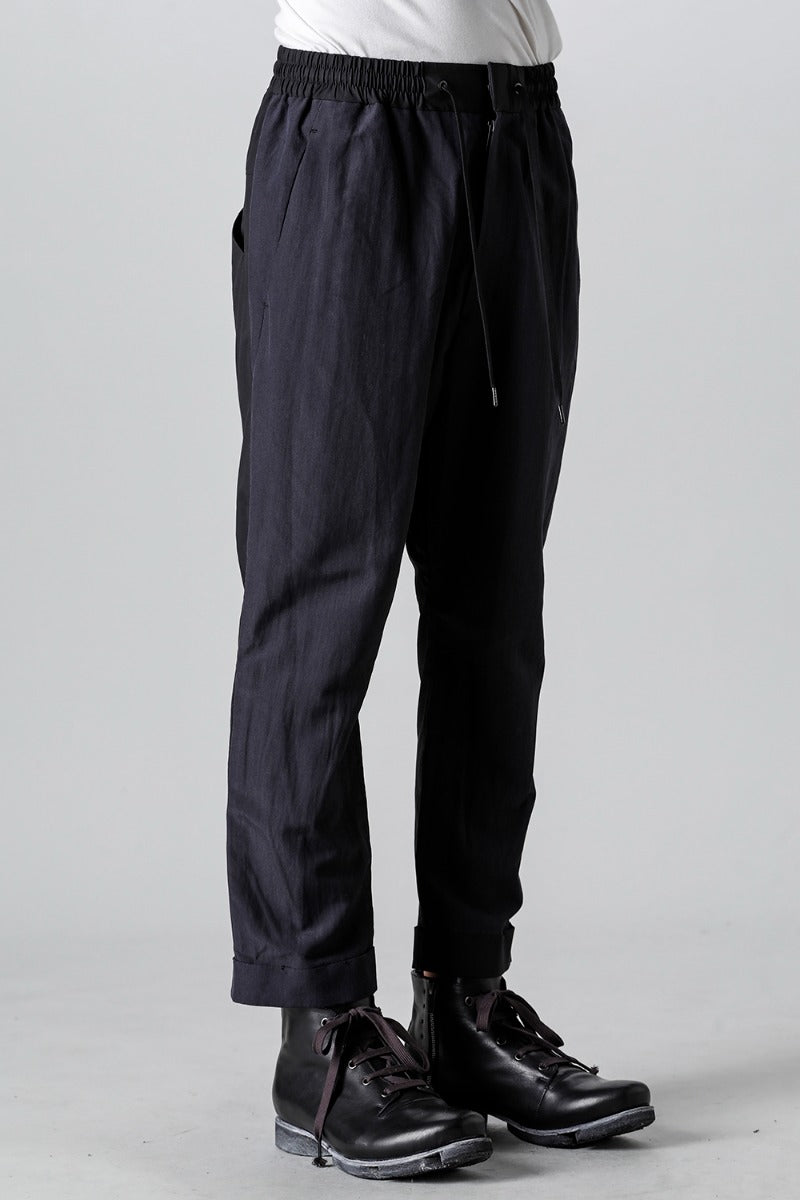 Cropped slim pants silk / paper / cotton