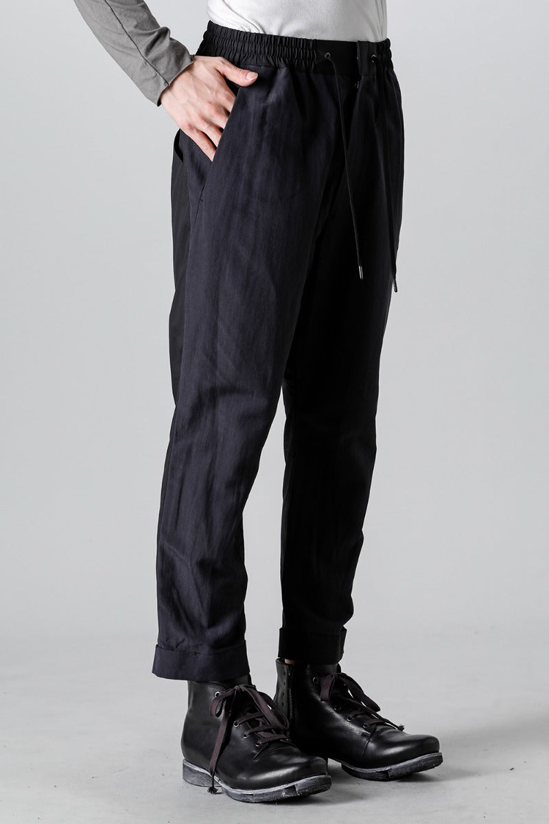 Cropped slim pants silk / paper / cotton