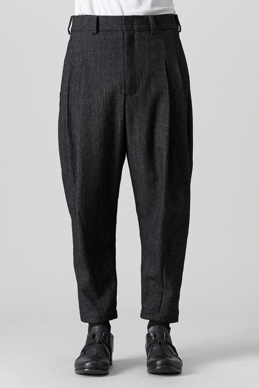 Cropped pants Shetland wool / linen