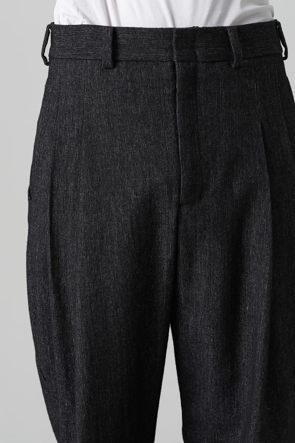 Cropped pants Shetland wool / linen