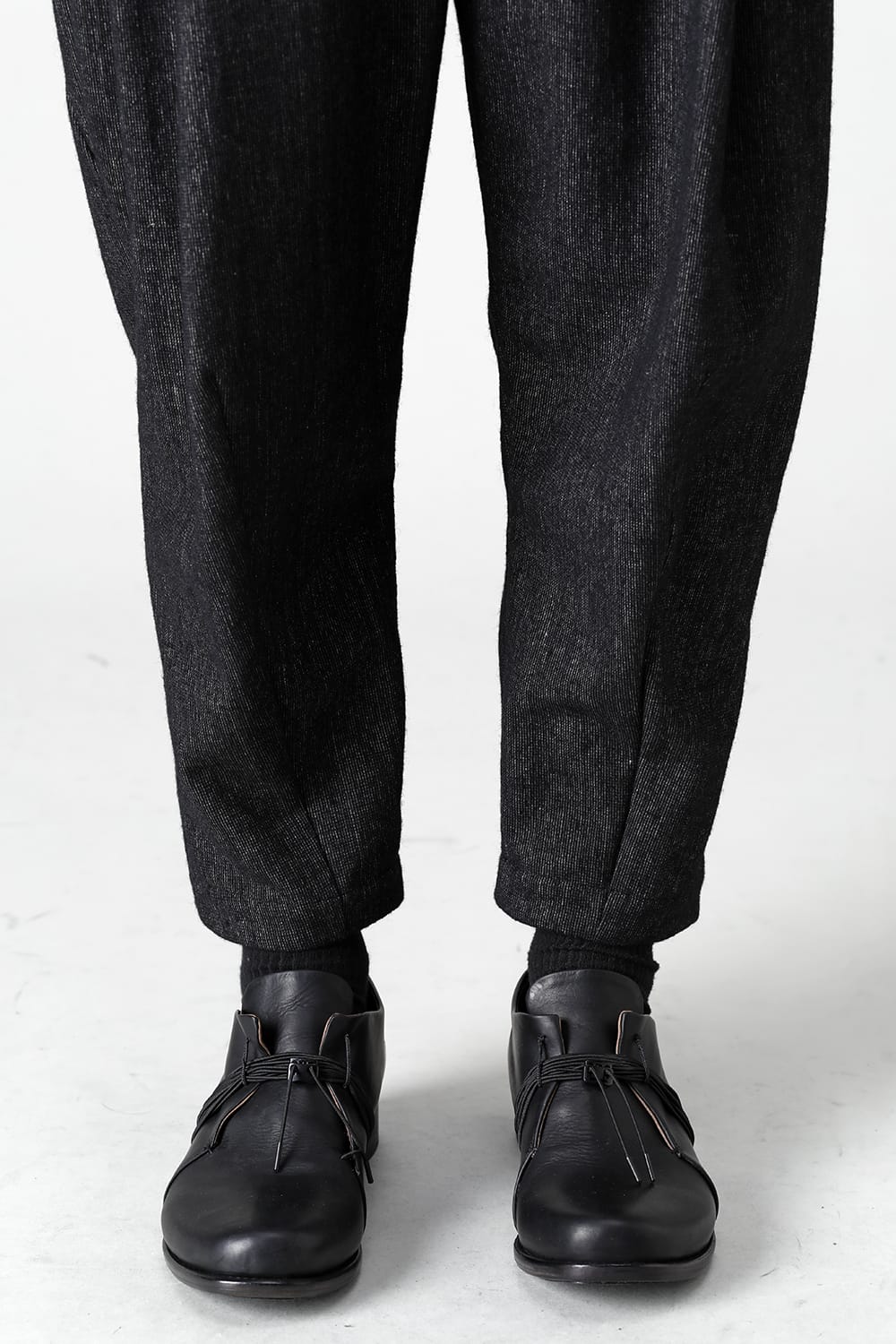Cropped pants Shetland wool / linen