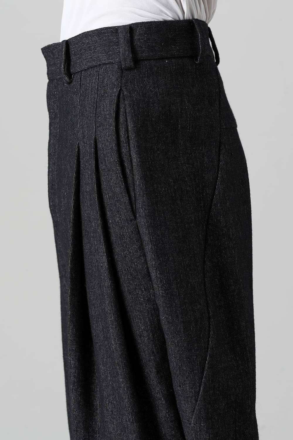 Cropped pants Shetland wool / linen