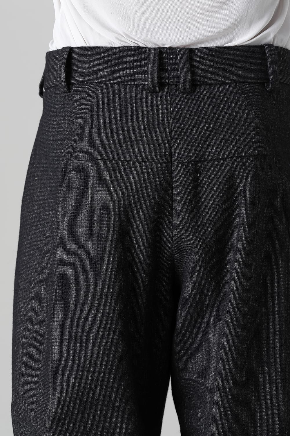 Cropped pants Shetland wool / linen
