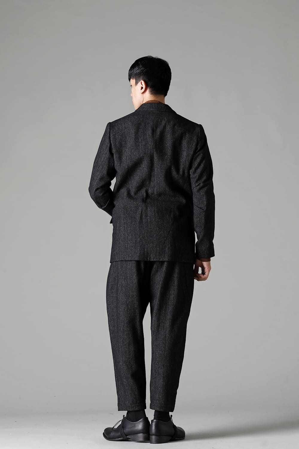 Cropped pants Shetland wool / linen