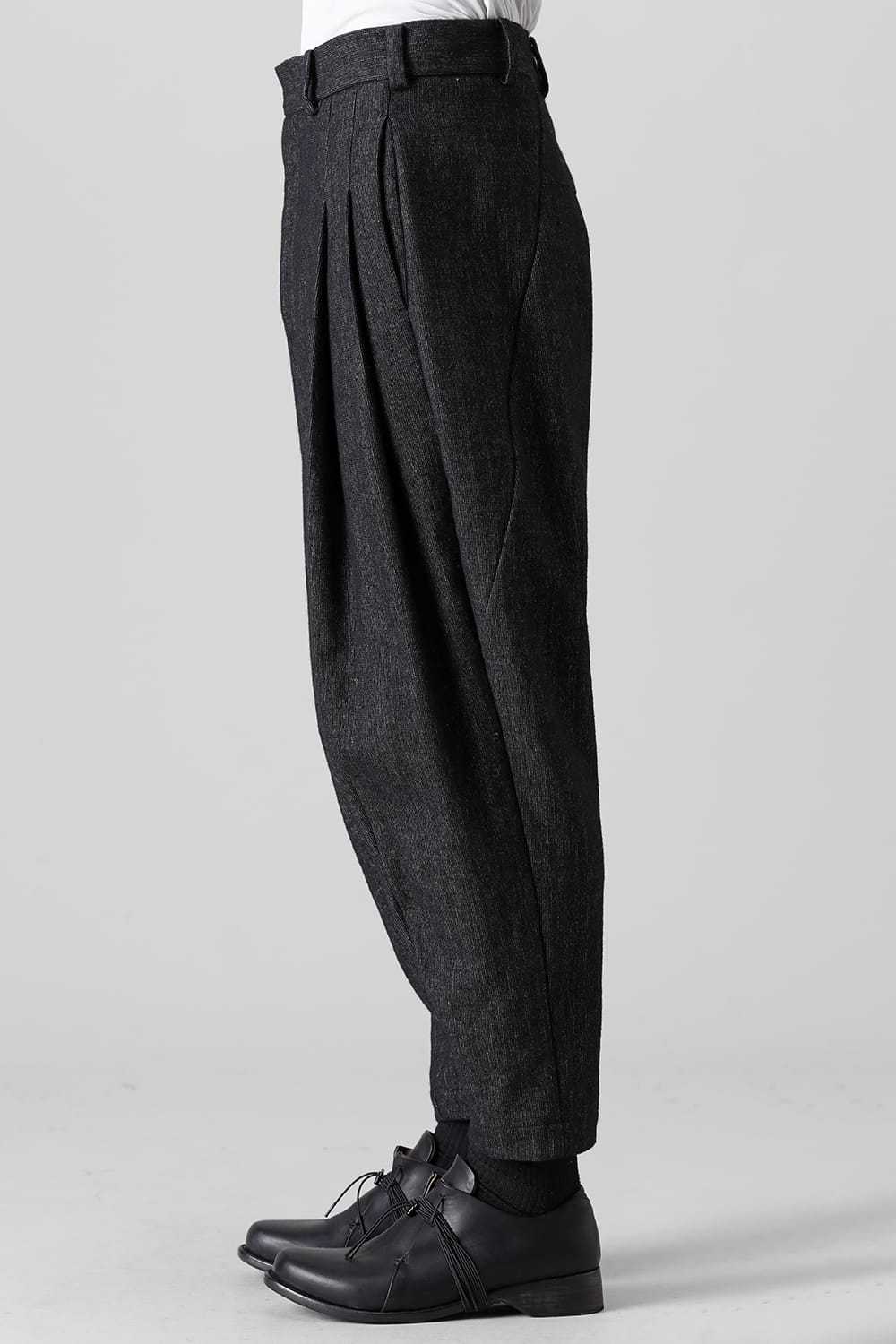 Cropped pants Shetland wool / linen