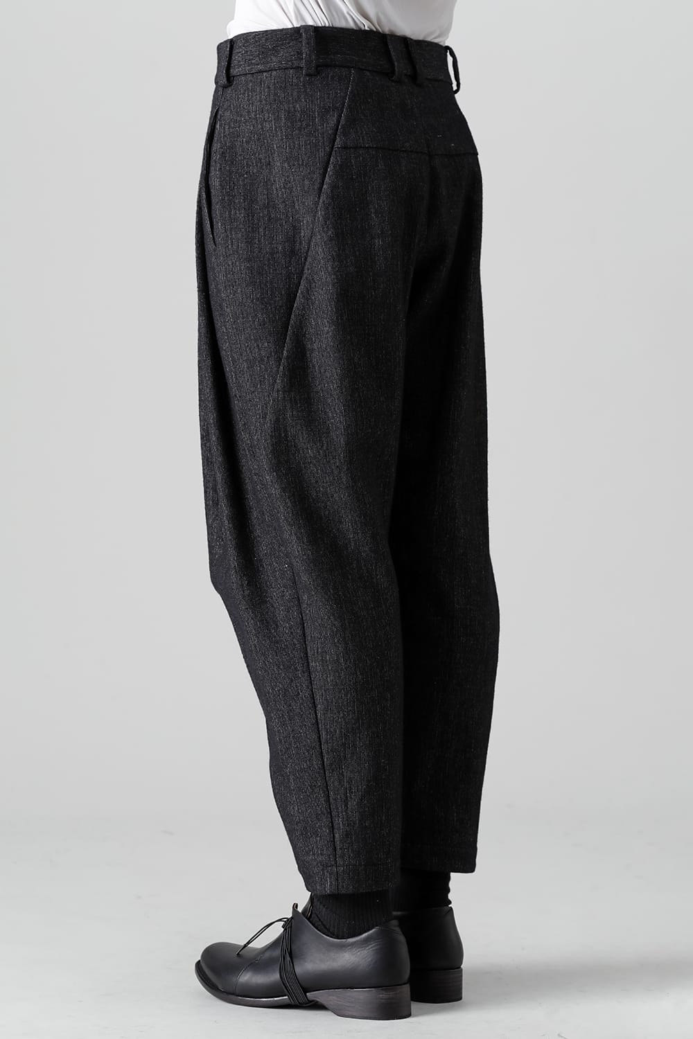 Cropped pants Shetland wool / linen