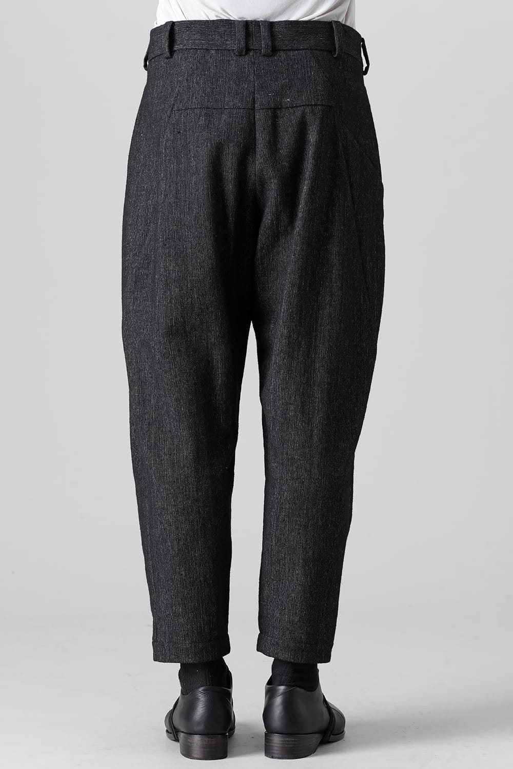 Cropped pants Shetland wool / linen