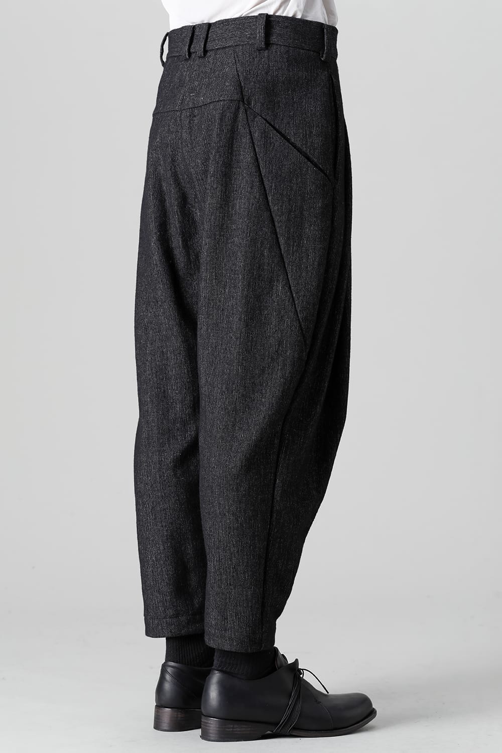 Cropped pants Shetland wool / linen
