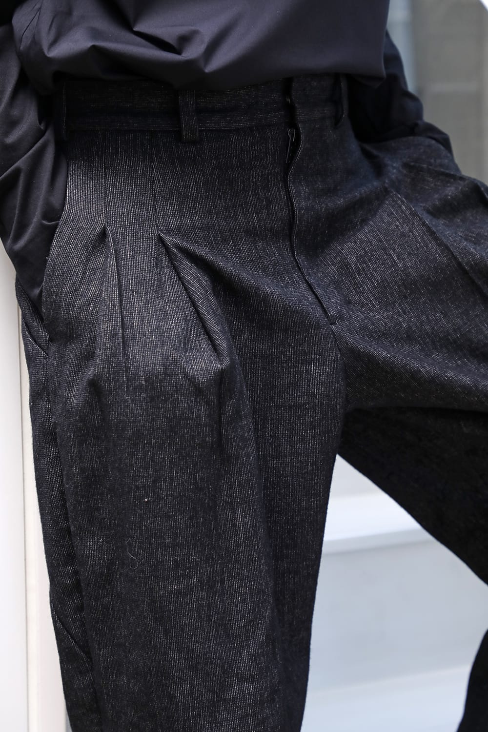 Cropped pants Shetland wool / linen