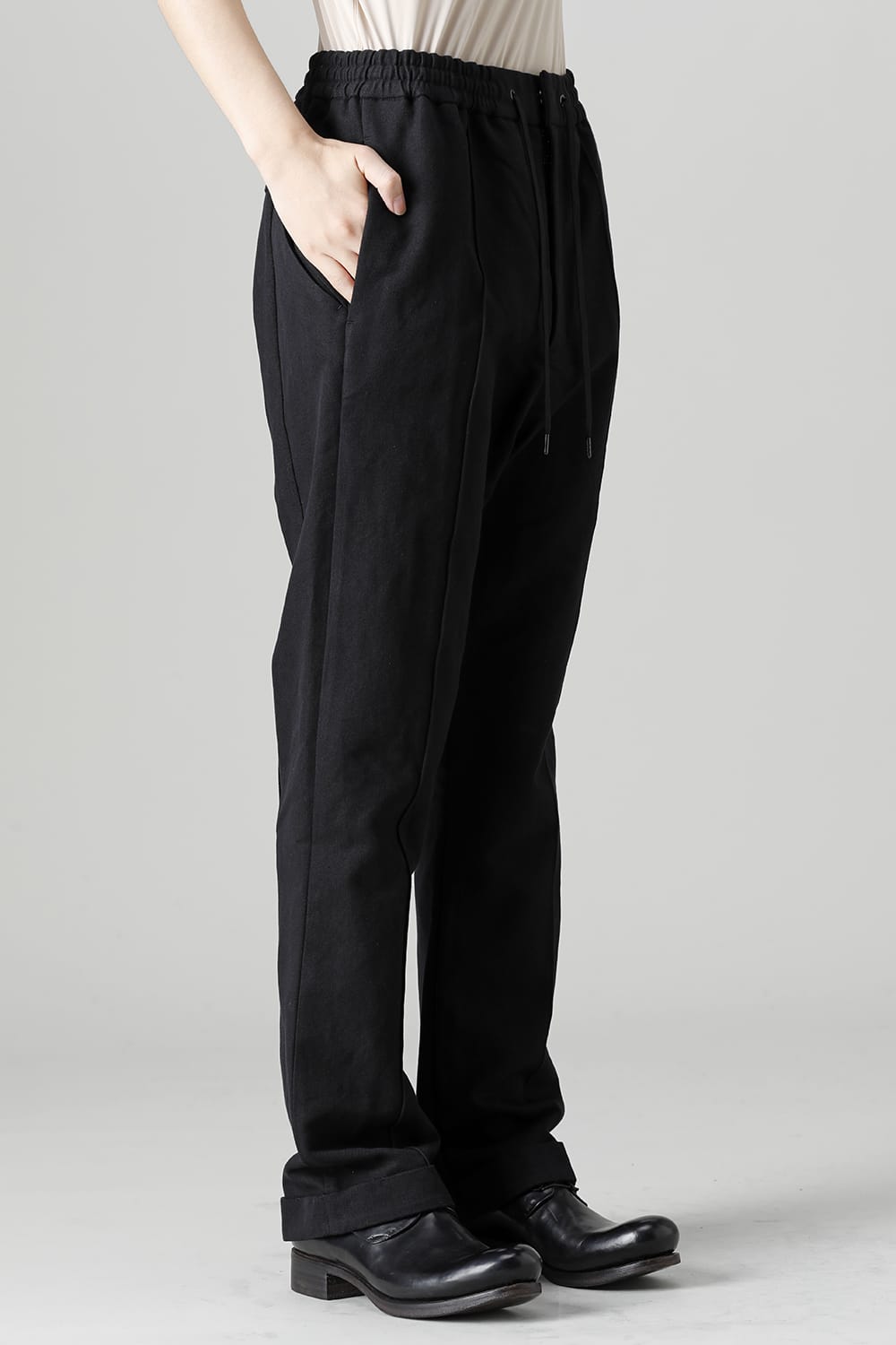 Skater pants cotton / linen Black