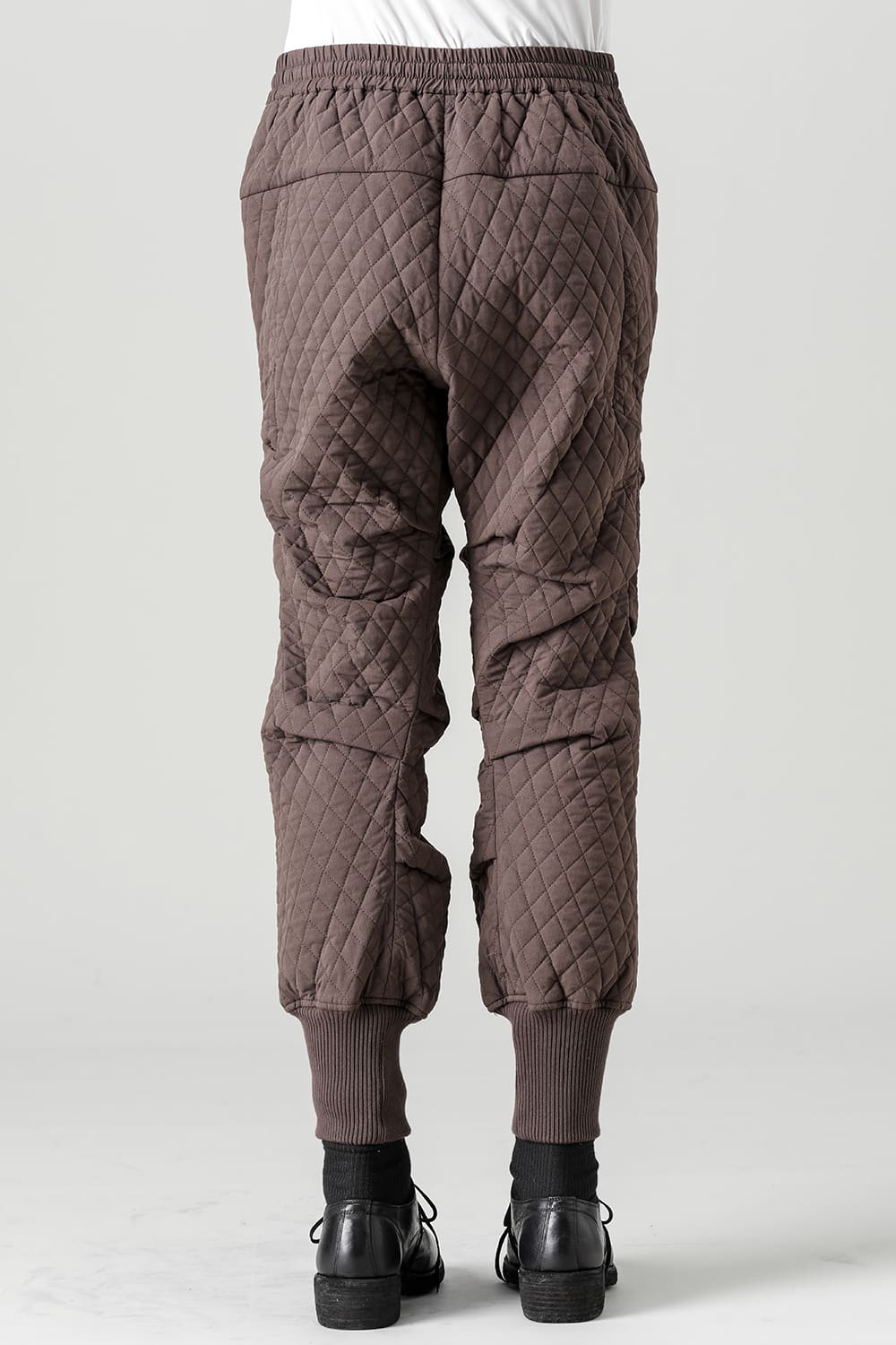 Jogger pants quilted silk / cotton