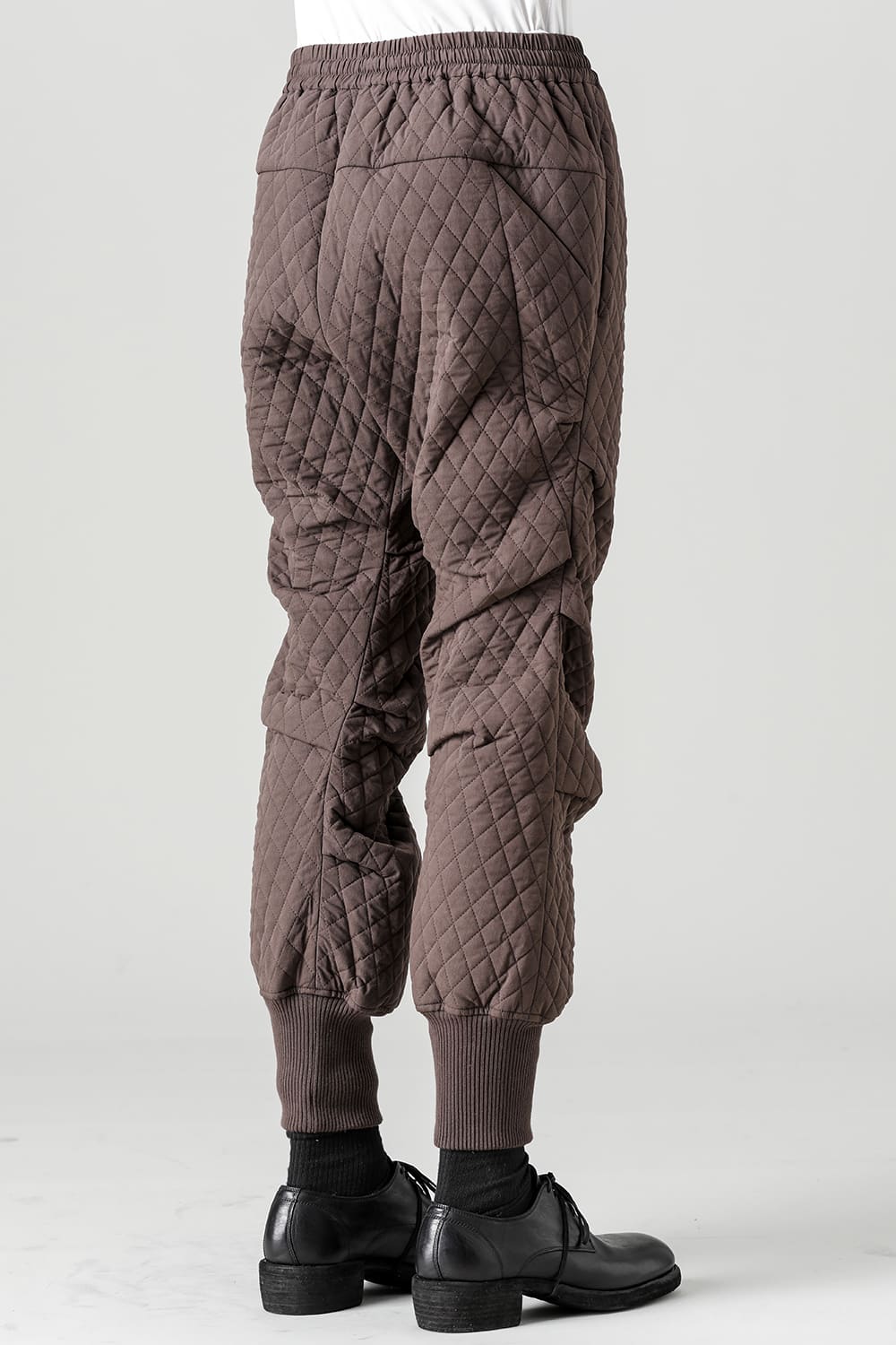 Jogger pants quilted silk / cotton