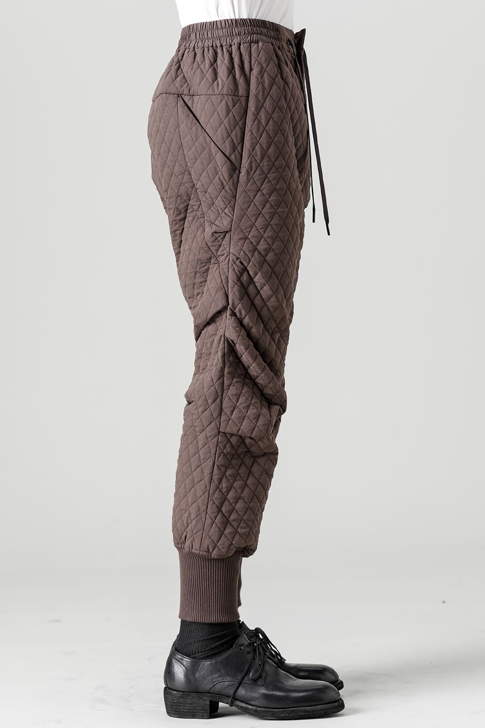 Jogger pants quilted silk / cotton