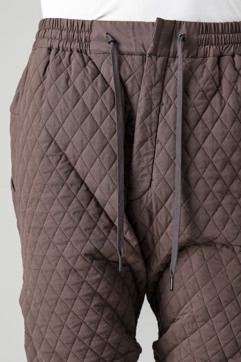 Jogger pants quilted silk / cotton
