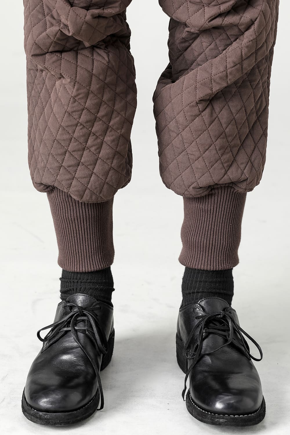 Jogger pants quilted silk / cotton