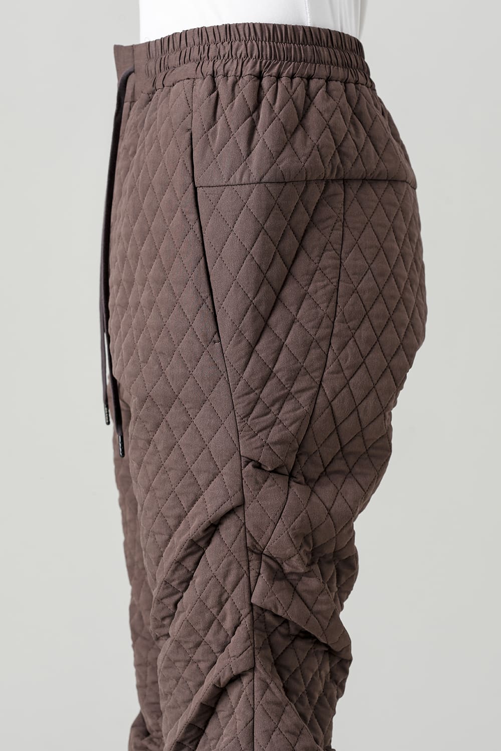 Jogger pants quilted silk / cotton