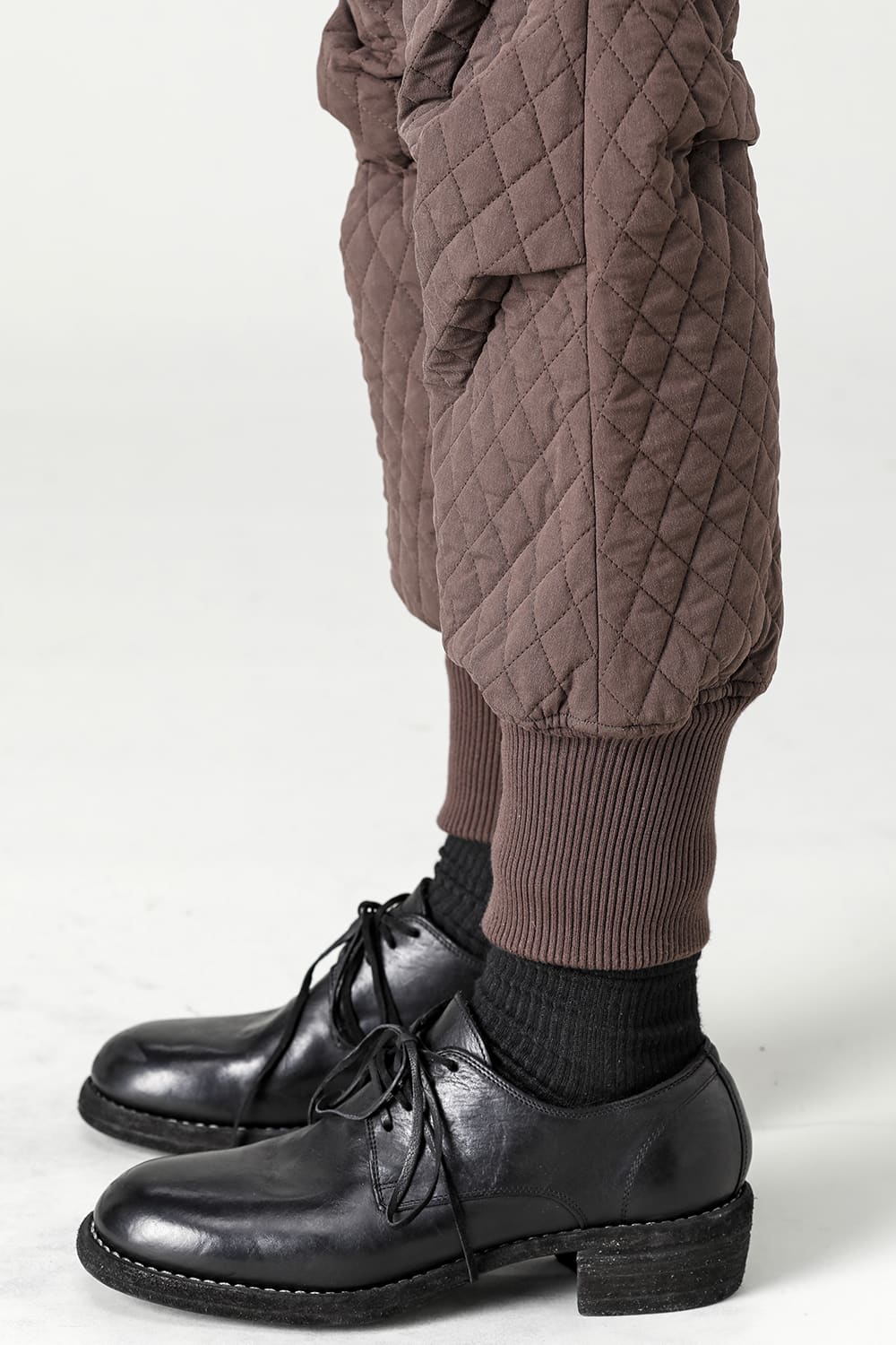 Jogger pants quilted silk / cotton