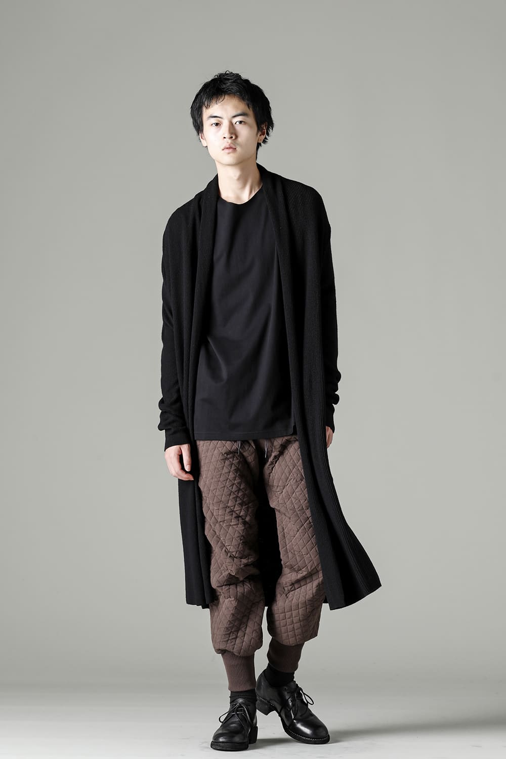 Jogger pants quilted silk / cotton