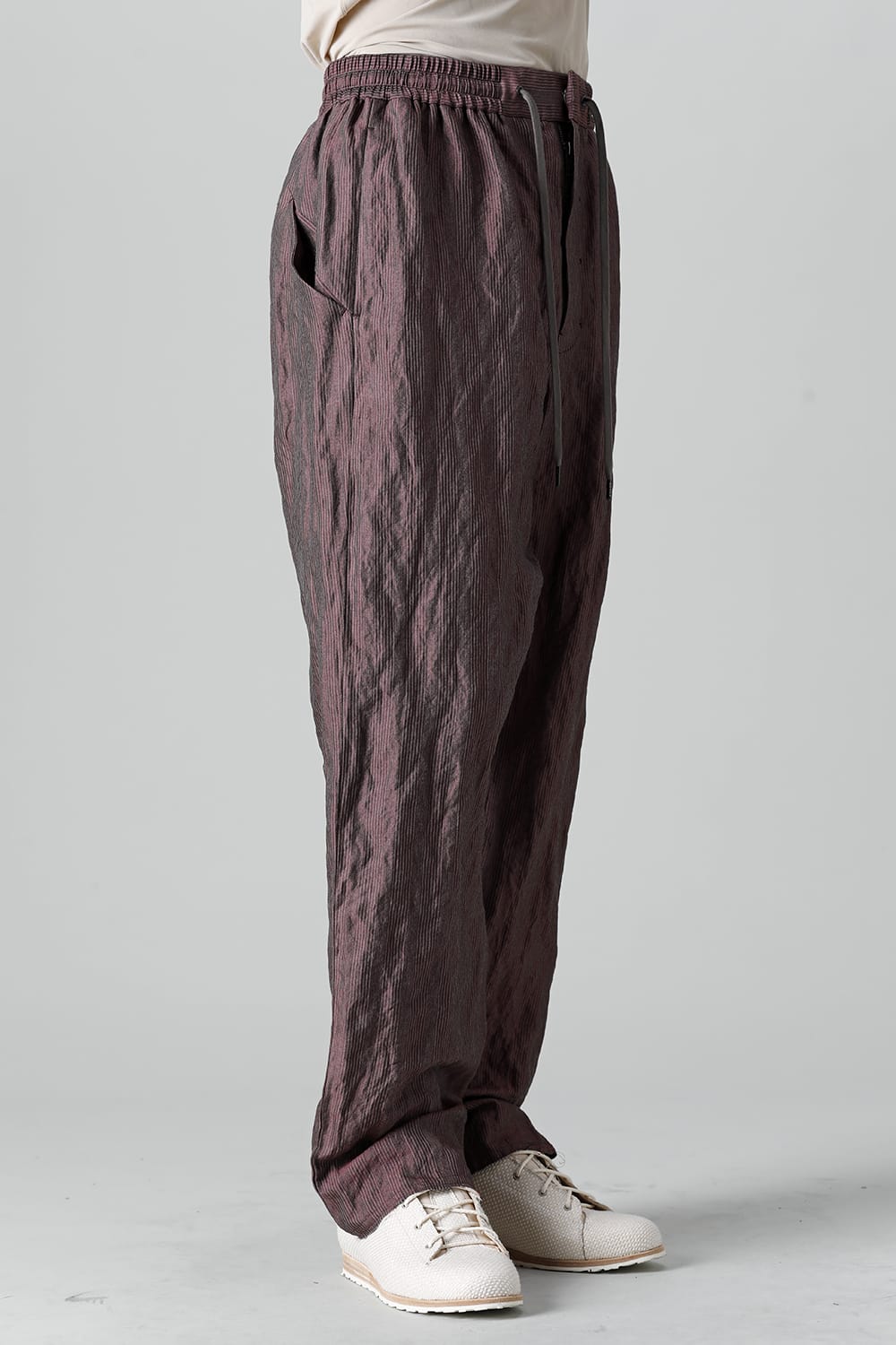 FASCINATE LIMITED Relax Pants Wine Stripe