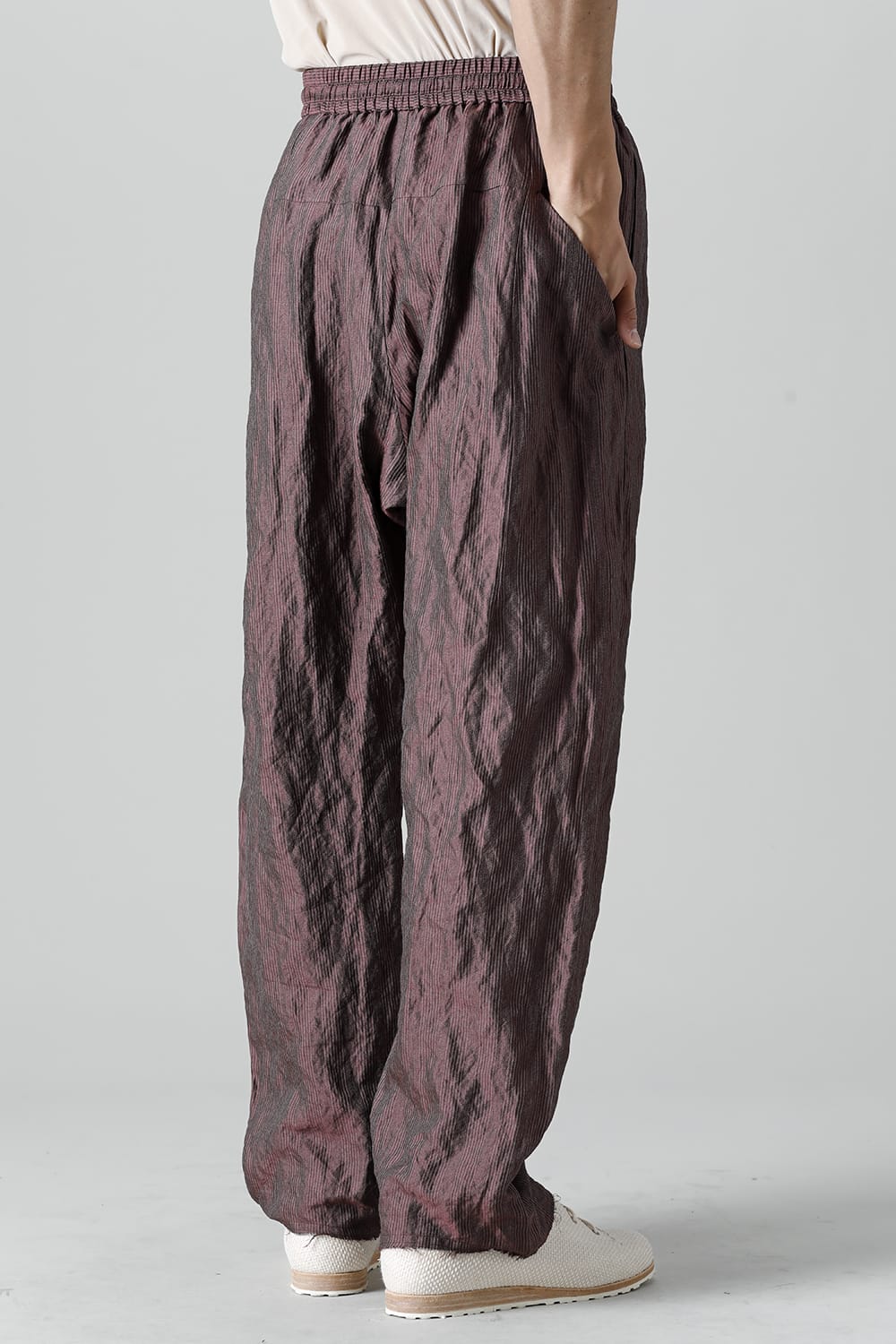 FASCINATE LIMITED Relax Pants Wine Stripe