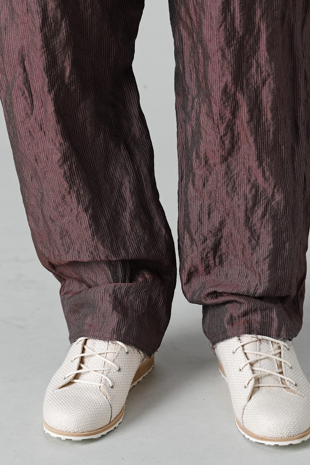 FASCINATE LIMITED Relax Pants Wine Stripe