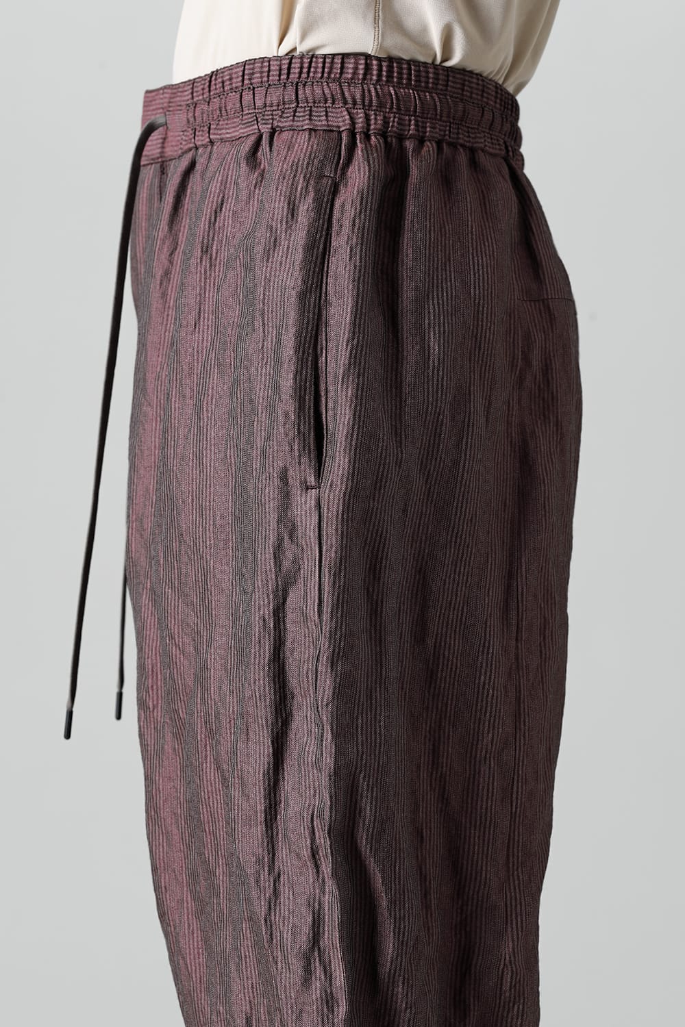 FASCINATE LIMITED Relax Pants Wine Stripe