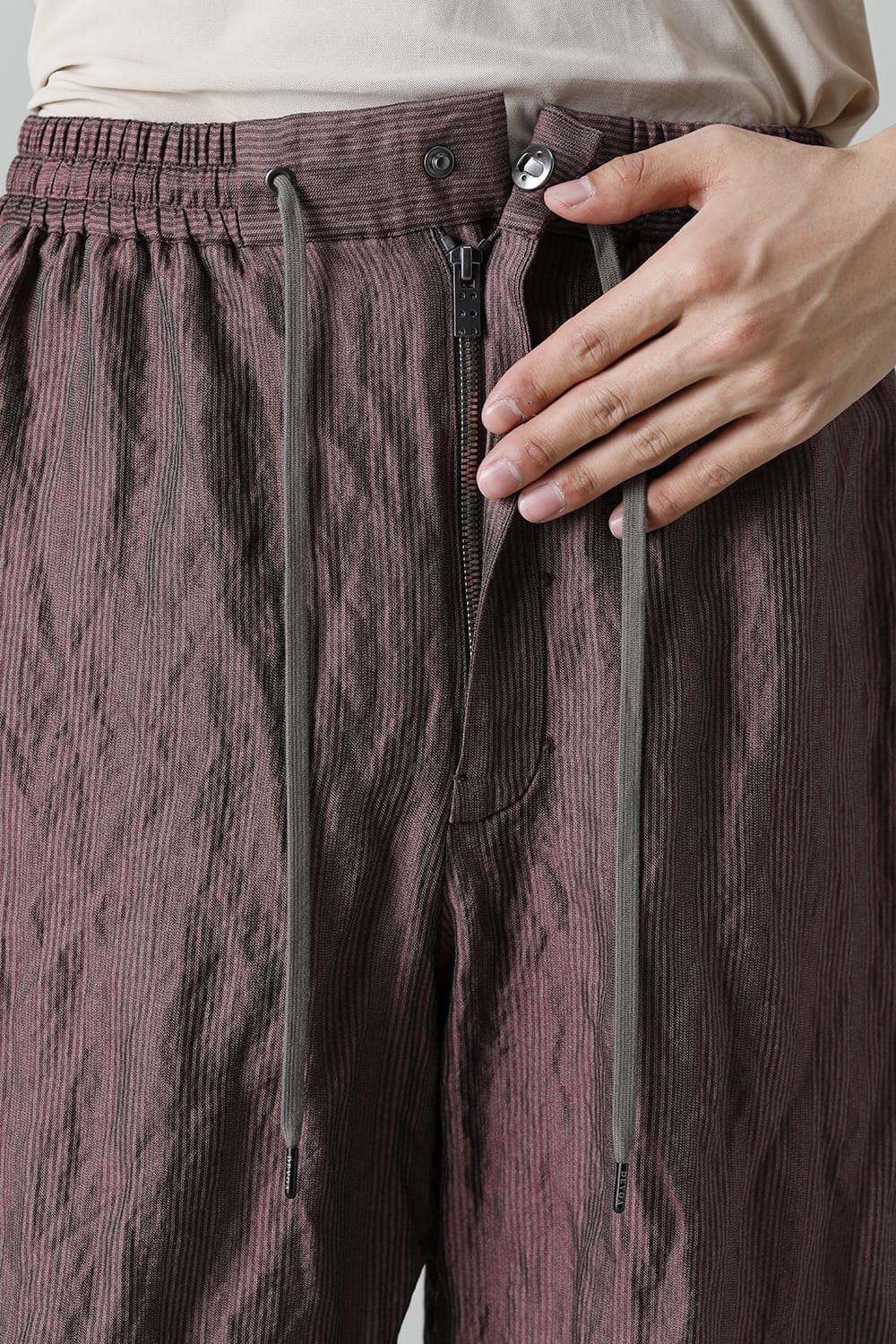 FASCINATE LIMITED Relax Pants Wine Stripe