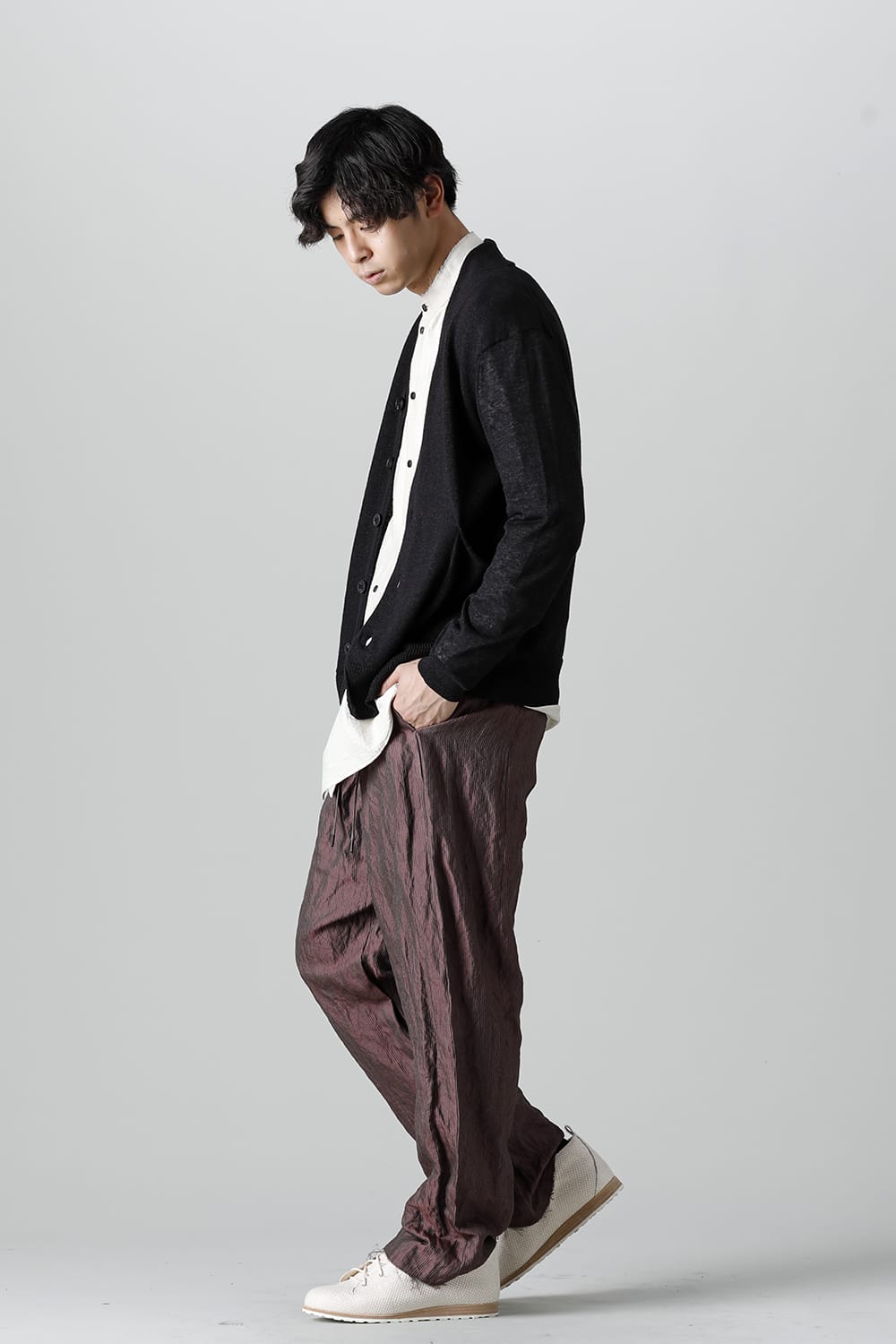 FASCINATE LIMITED Relax Pants Wine Stripe