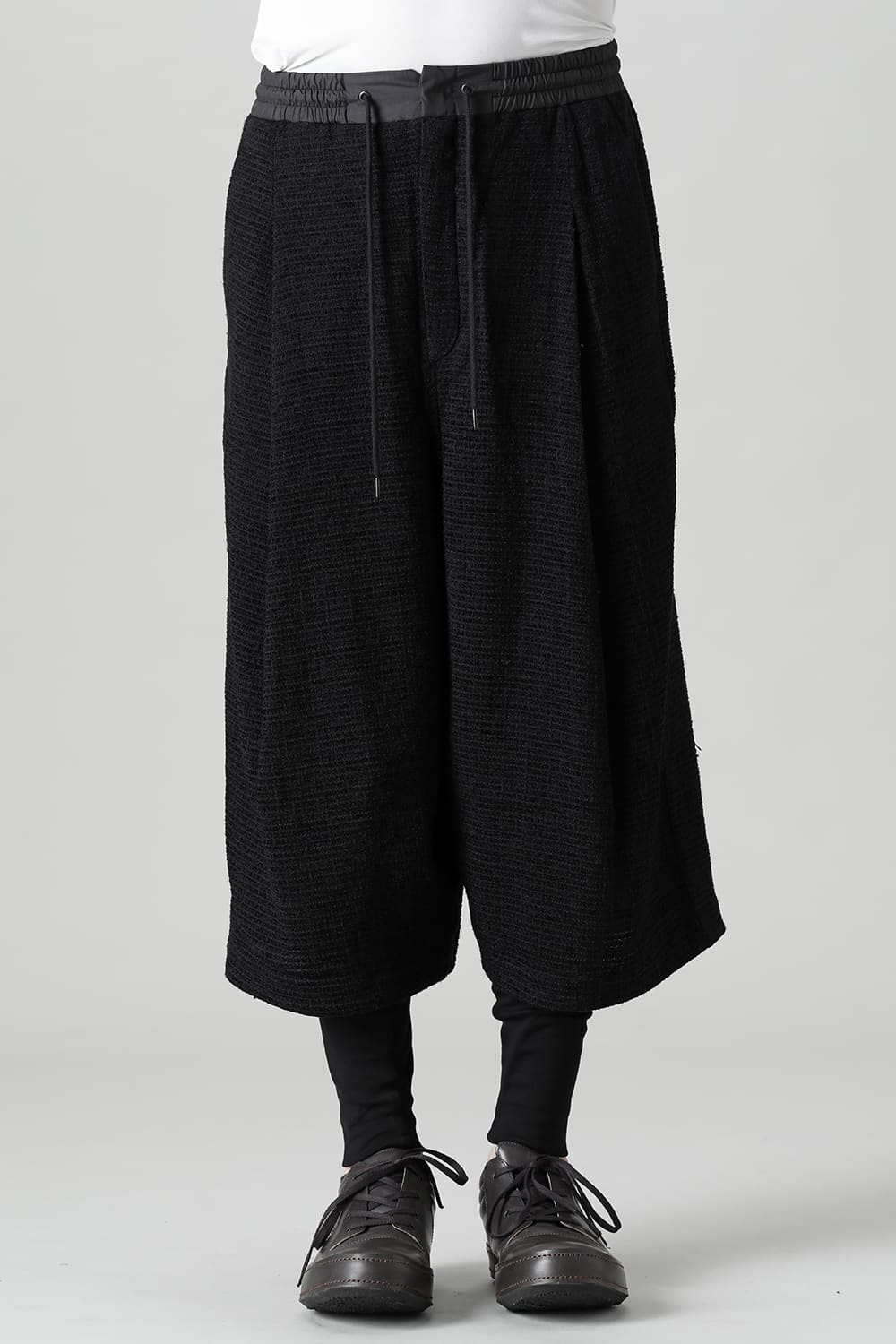 Layerd pants Silk tweed