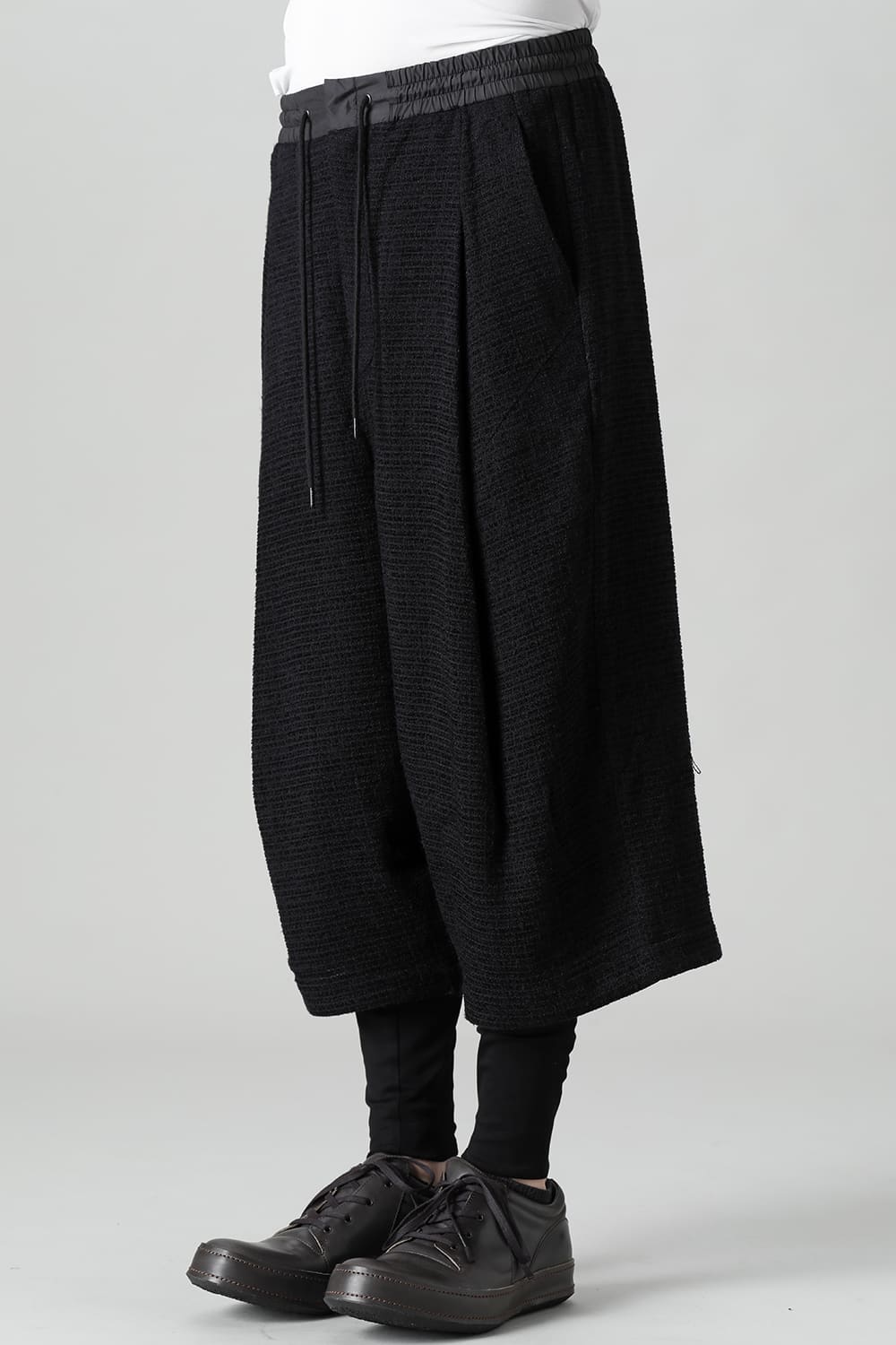 Layerd pants Silk tweed