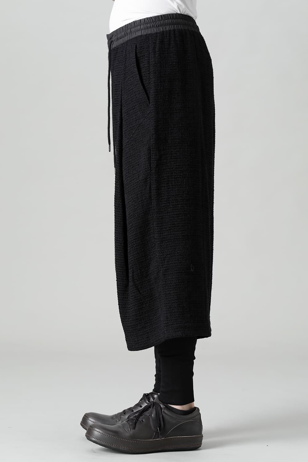 Layerd pants Silk tweed